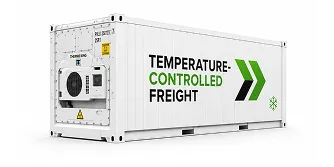 Ship pharmaceutical and perishable commercial goods via temperature-controlled logistics.