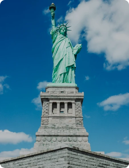 Statue of Liberty in New York representing Plexus Freight's USA sea and air freight services